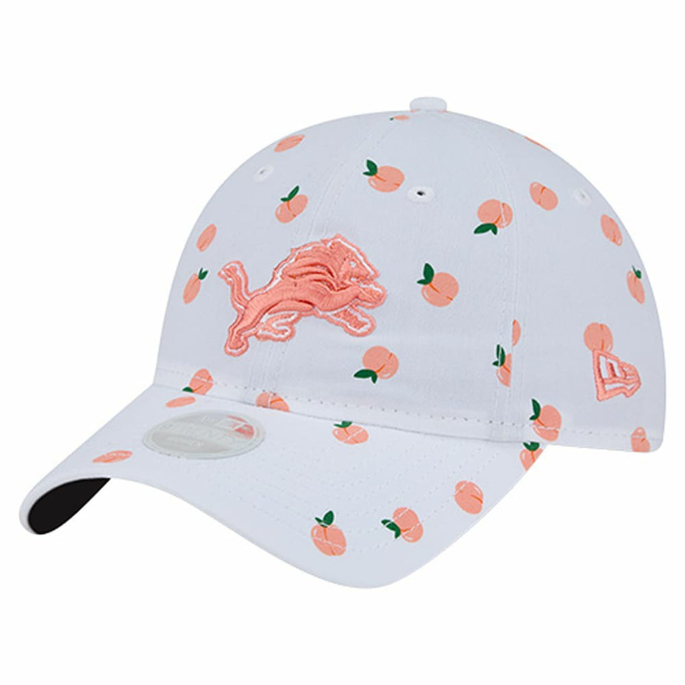 Detroit Lions New Era Women's Fruit Pattern 9TWENTY Adjustable Hat White | NFL