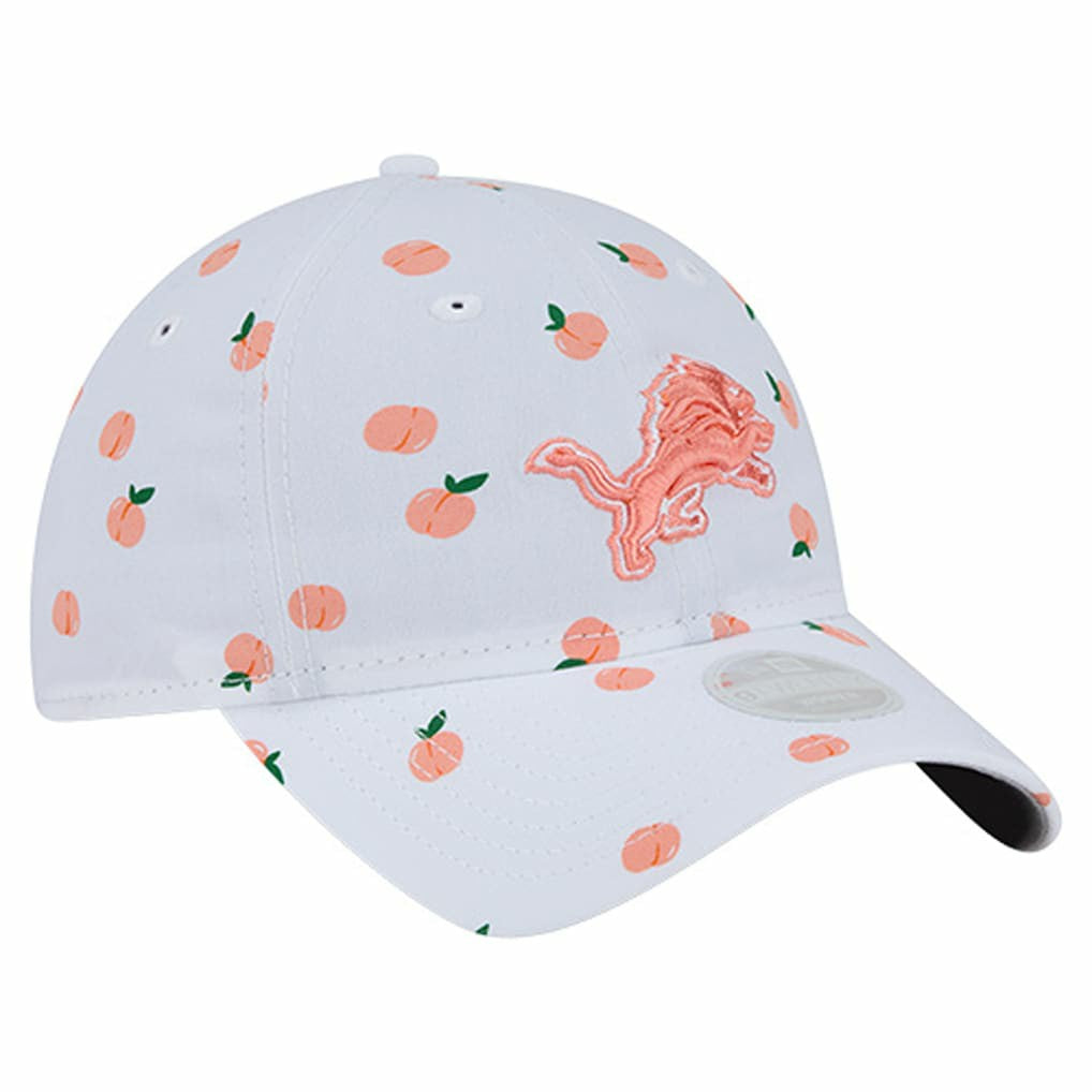 Detroit Lions New Era Women's Fruit Pattern 9TWENTY Adjustable Hat White | NFL