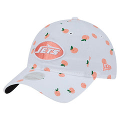 New York Jets New Era Women's Fruit Pattern 9TWENTY Adjustable Hat White | NFL