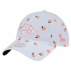 Kansas City Chiefs New Era Women's Fruit Pattern 9TWENTY Adjustable Hat White | NFL