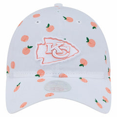 Kansas City Chiefs New Era Women's Fruit Pattern 9TWENTY Adjustable Hat White | NFL