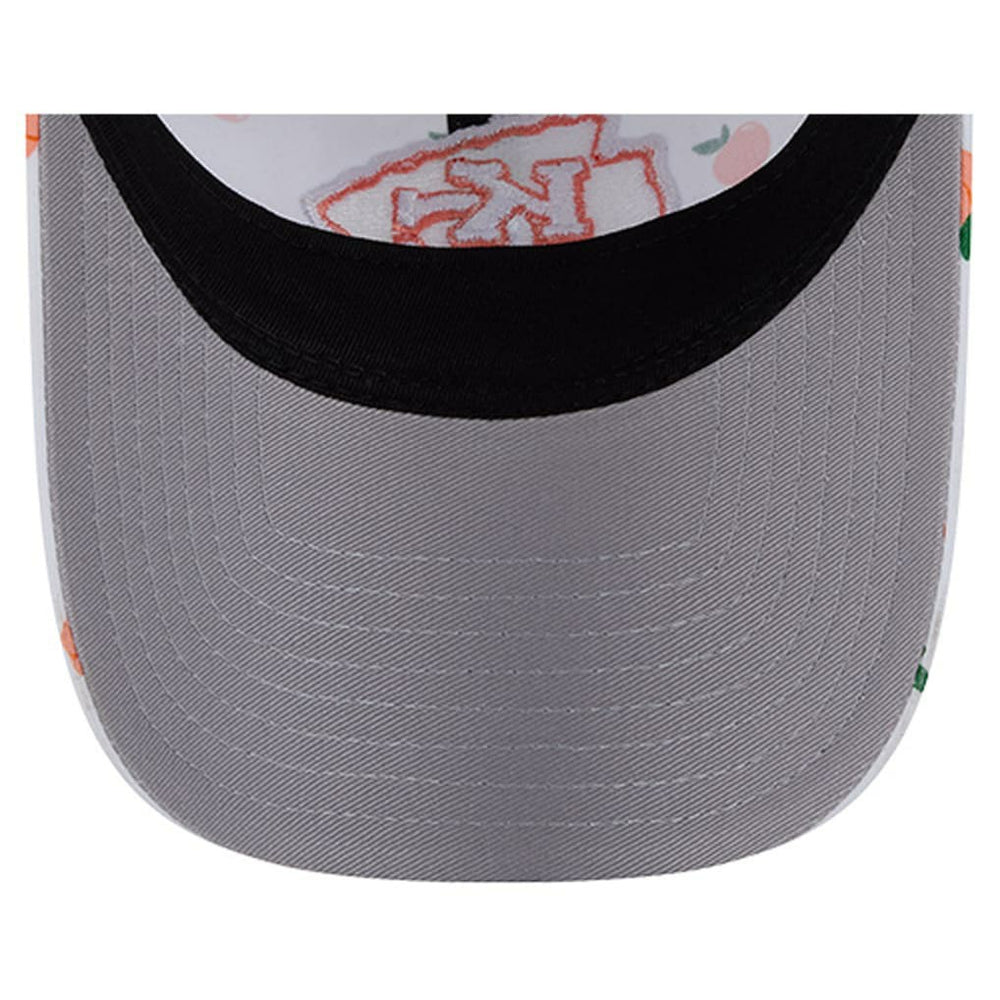 Kansas City Chiefs New Era Women's Fruit Pattern 9TWENTY Adjustable Hat White | NFL