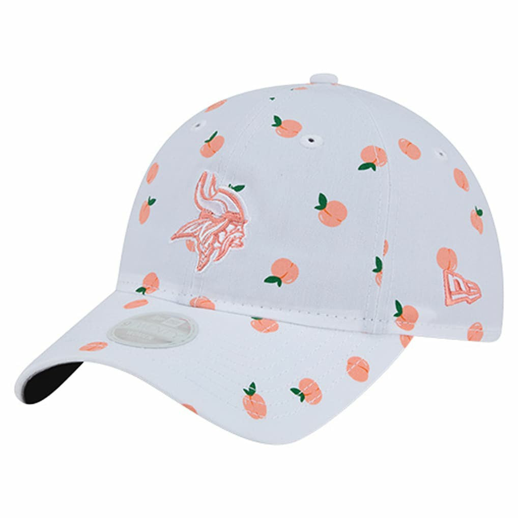 Minnesota Vikings New Era Women's Fruit Pattern 9TWENTY Adjustable Hat White | NFL