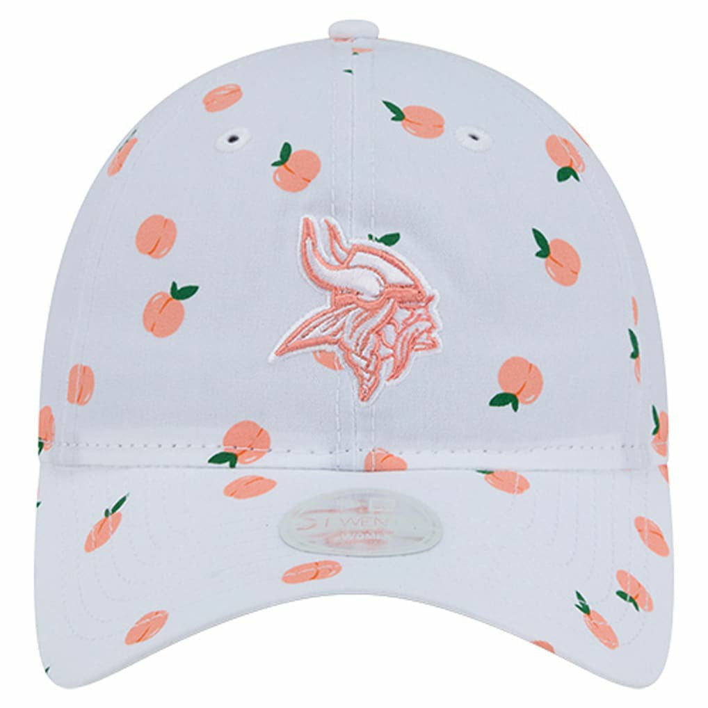 Minnesota Vikings New Era Women's Fruit Pattern 9TWENTY Adjustable Hat White | NFL