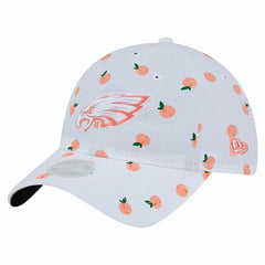 Philadelphia Eagles New Era Women's Fruit Pattern 9TWENTY Adjustable Hat White | NFL