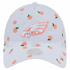Philadelphia Eagles New Era Women's Fruit Pattern 9TWENTY Adjustable Hat White | NFL