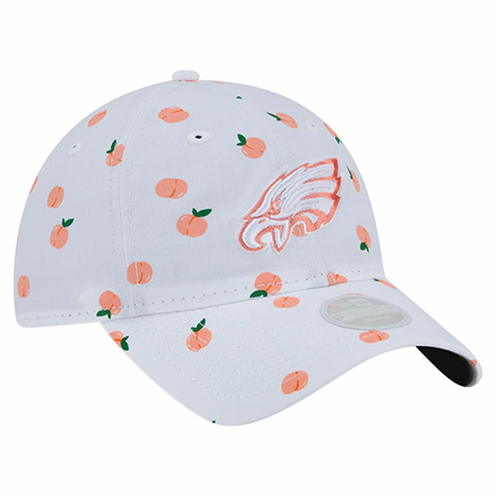 Philadelphia Eagles New Era Women's Fruit Pattern 9TWENTY Adjustable Hat White | NFL
