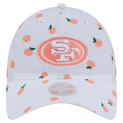 San Francisco 49ers New Era Women's Fruit Pattern 9TWENTY Adjustable Hat White | NFL