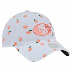 San Francisco 49ers New Era Women's Fruit Pattern 9TWENTY Adjustable Hat White | NFL