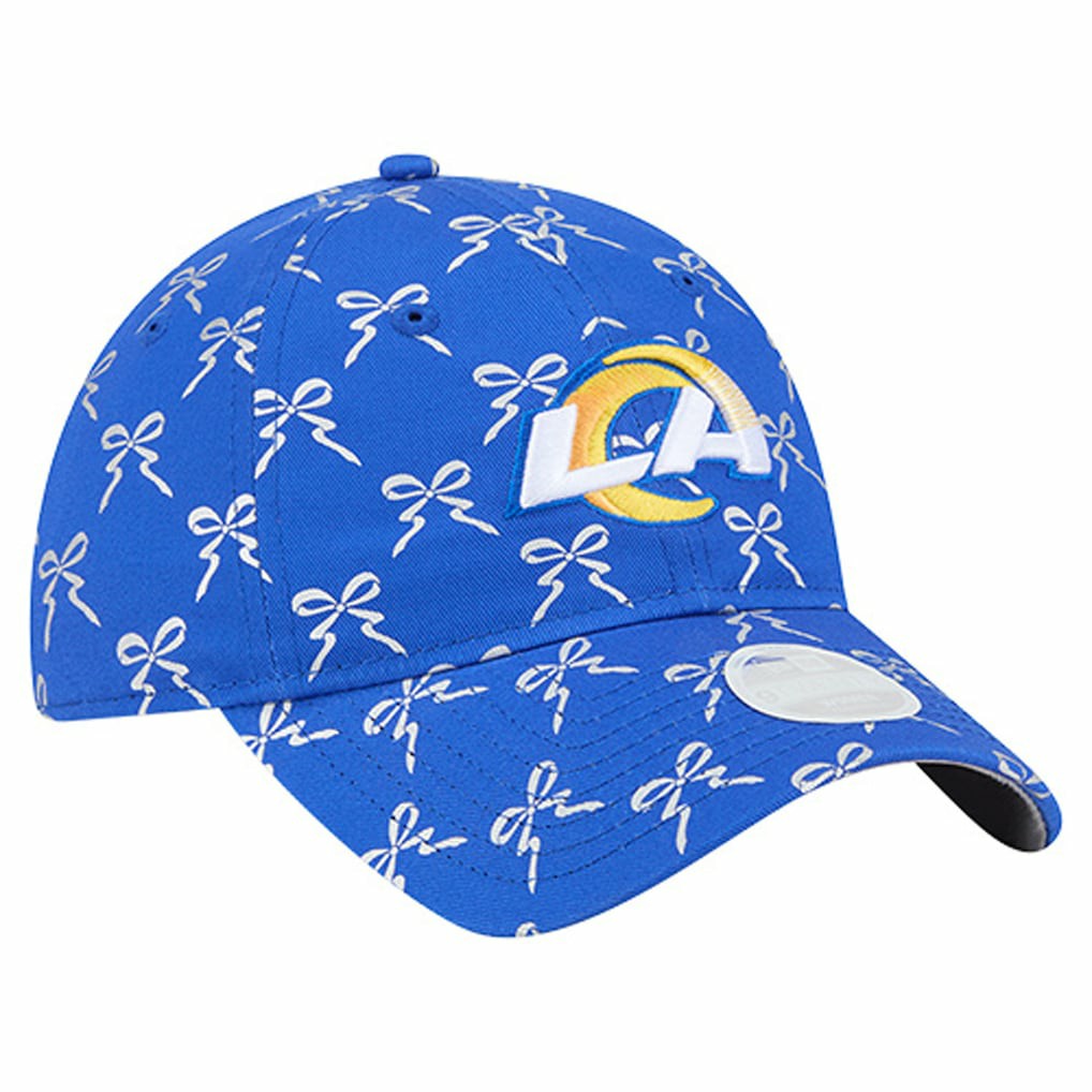 Los Angeles Rams New Era Women's Ribbon 9TWENTY Adjustable Hat Royal | NFL