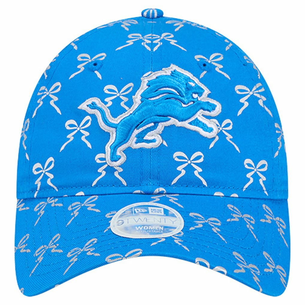 Detroit Lions New Era Women's Ribbon 9TWENTY Adjustable Hat Blue | NFL
