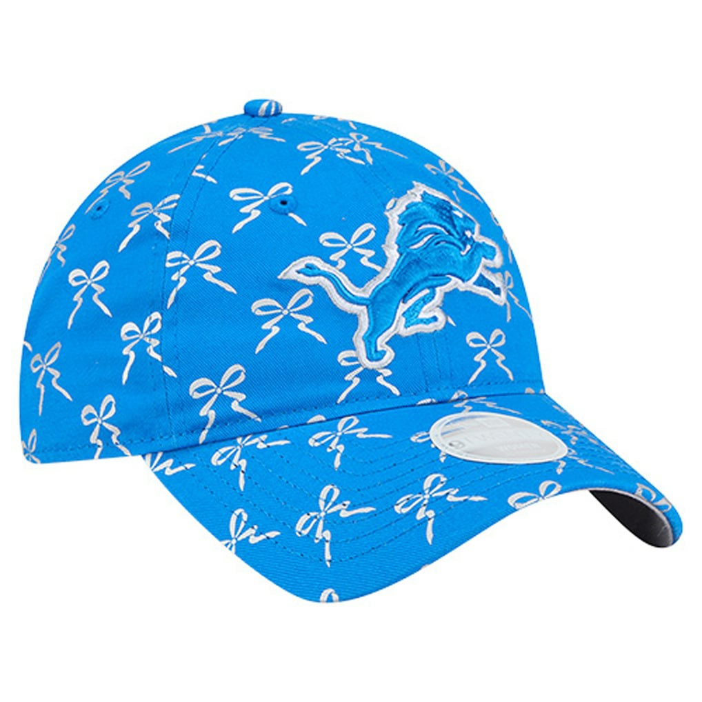 Detroit Lions New Era Women's Ribbon 9TWENTY Adjustable Hat Blue | NFL