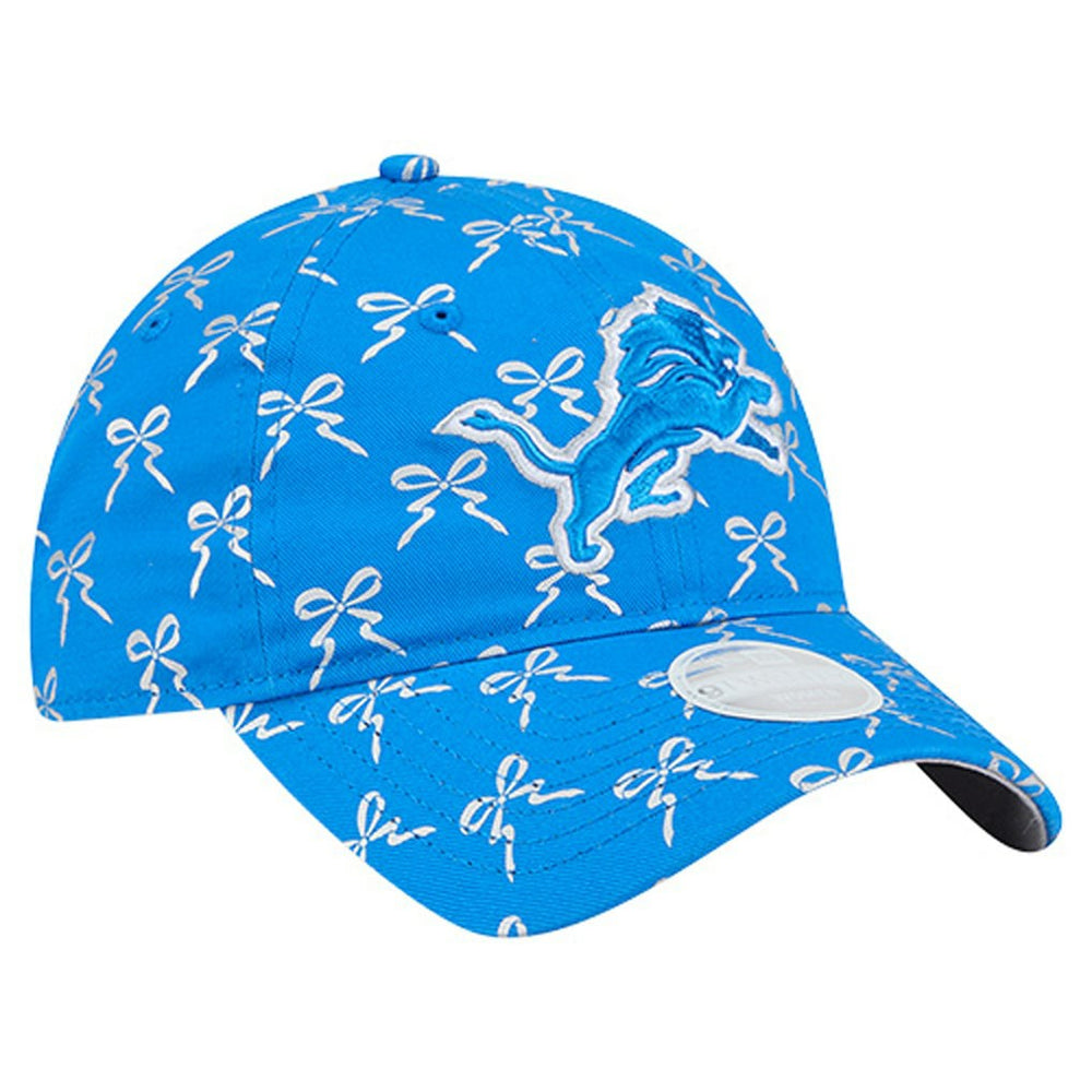 Detroit Lions New Era Women's Ribbon 9TWENTY Adjustable Hat Blue | NFL