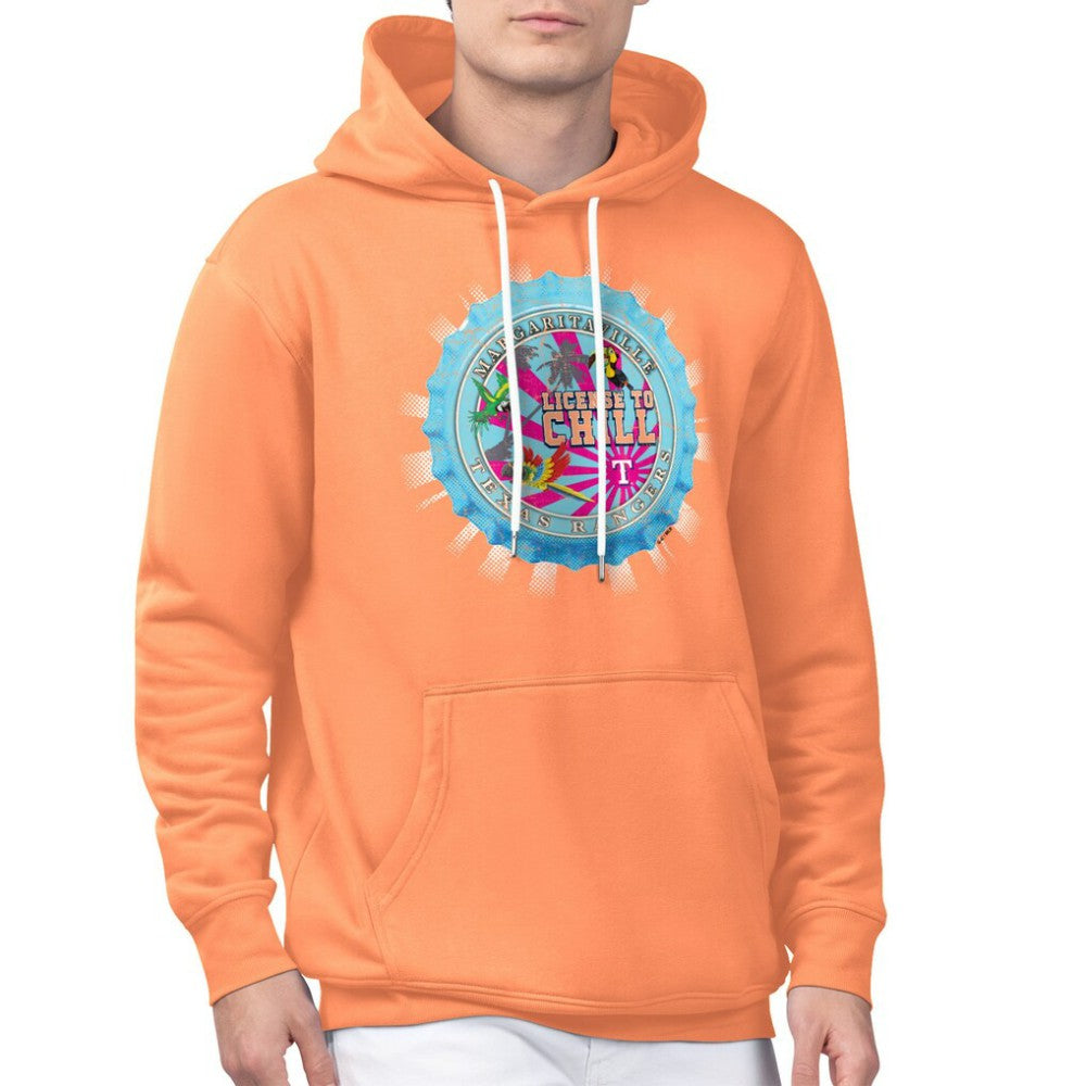 Texas Rangers Margaritaville Chill Bottle Cap Fleece Pullover Hoodie - MLB