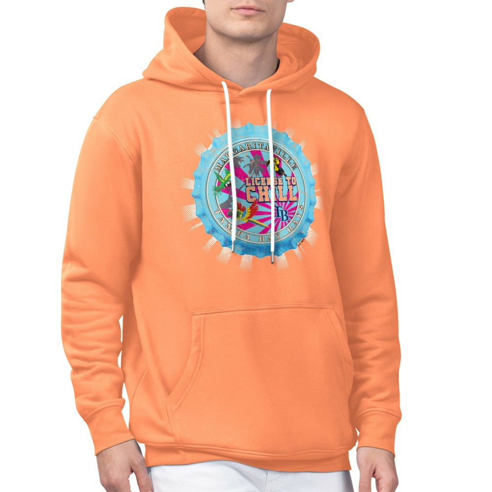 Tampa Bay Rays Margaritaville Chill Bottle Cap Fleece Pullover Hoodie - MLB