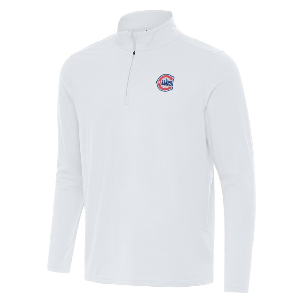 Chicago Cubs Antigua Alternate Logo Intent Quarter-Zip Pullover - MLB