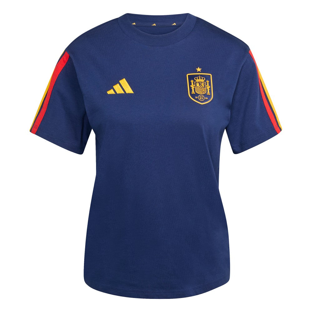 Spain National Team Women's FIFA x World Cup Alphaskin T-Shirt Navy | Adidas