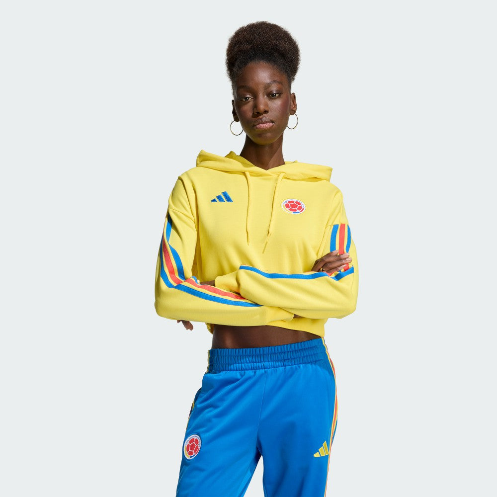 Colombia National Team Women's FIFA x World Cup Alphaskin Cropped Hoodie Yellow | Adidas Sale