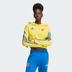 Colombia National Team Women's FIFA x World Cup Alphaskin Cropped Hoodie Yellow | Adidas Sale