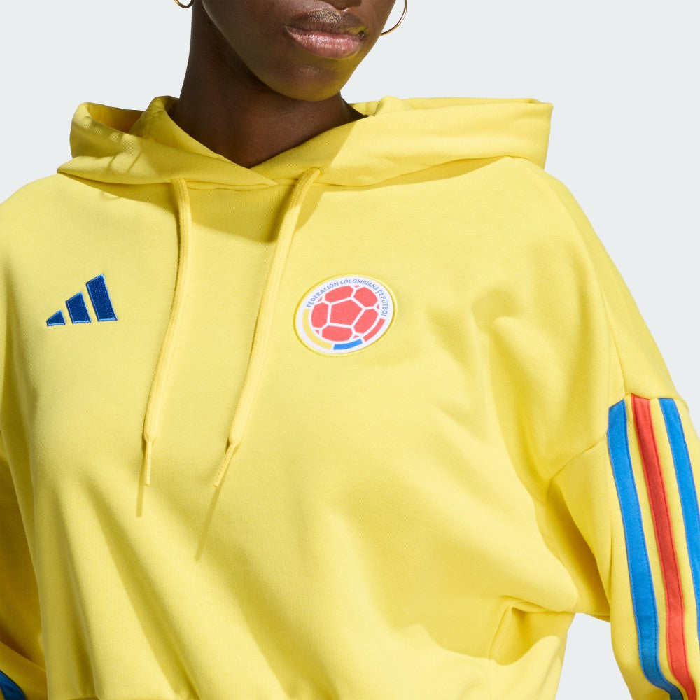 Colombia National Team Women's FIFA x World Cup Alphaskin Cropped Hoodie Yellow | Adidas Sale