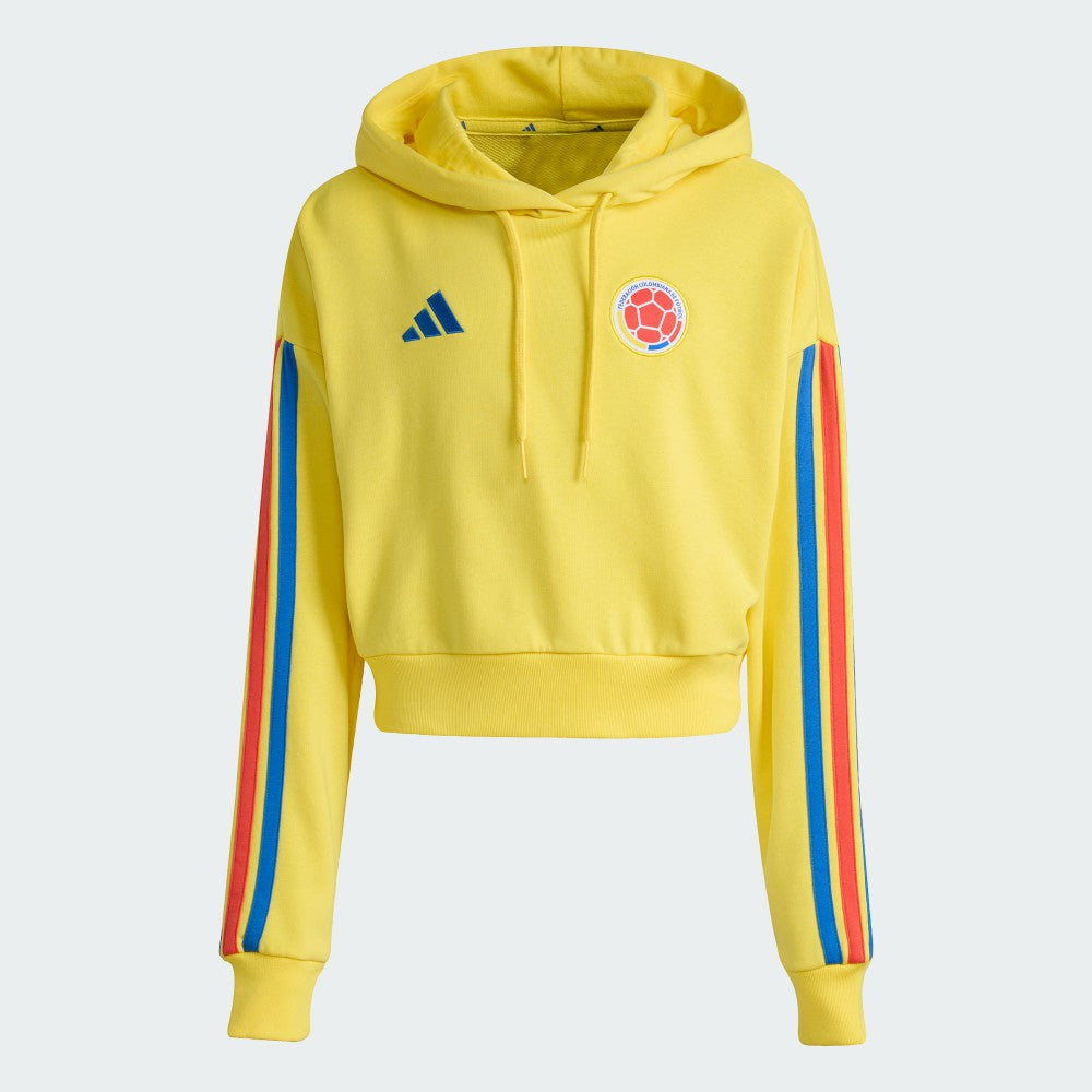 Colombia National Team Women's FIFA x World Cup Alphaskin Cropped Hoodie Yellow | Adidas Sale