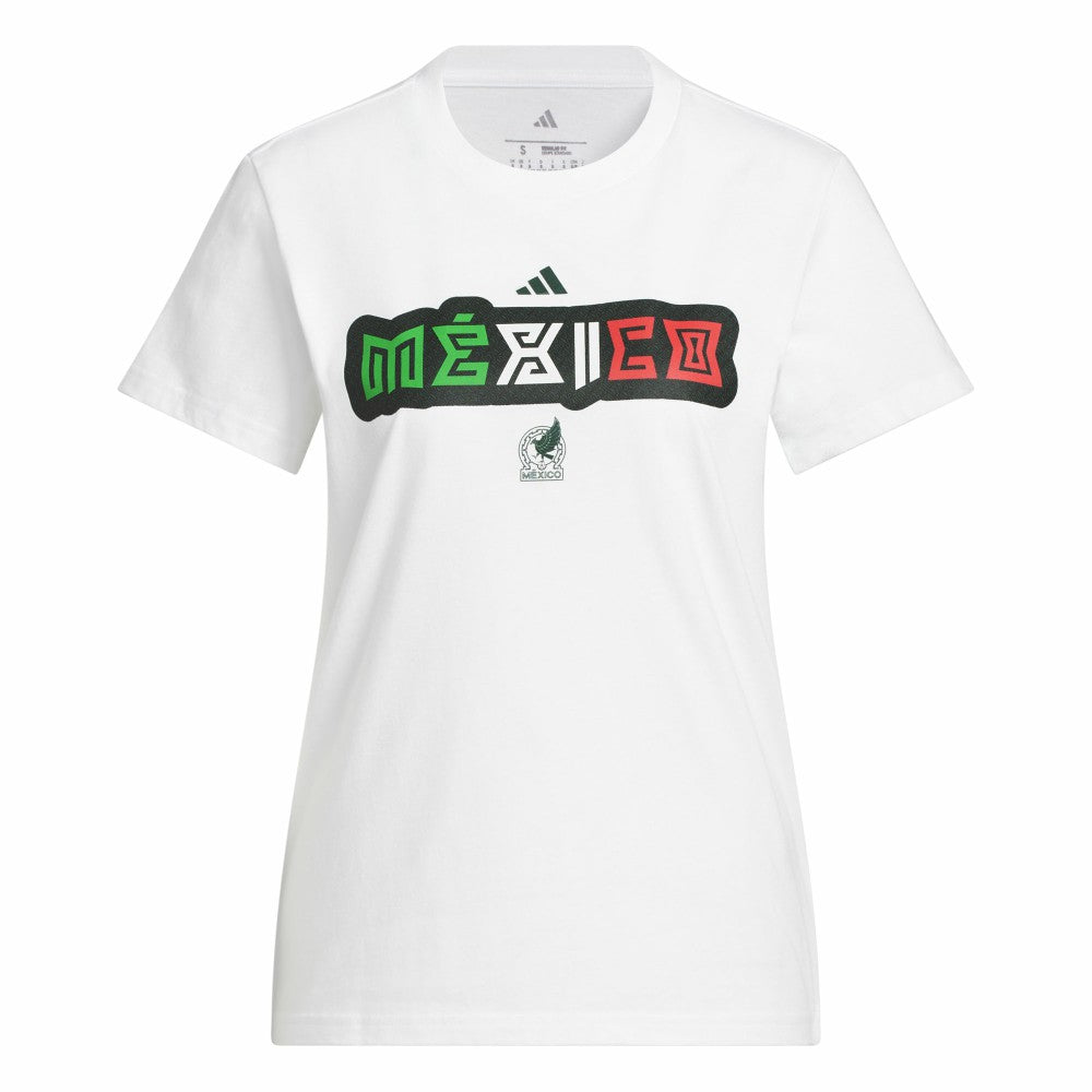 Mexico National Team Women's Jersey Hook T-Shirt White | Adidas
