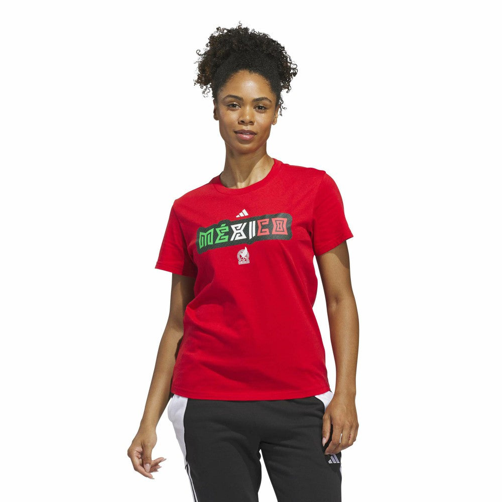 Mexico National Team Women's Jersey Hook T-Shirt Red | Adidas discount