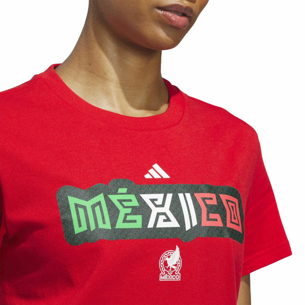 Mexico National Team Women's Jersey Hook T-Shirt Red | Adidas discount