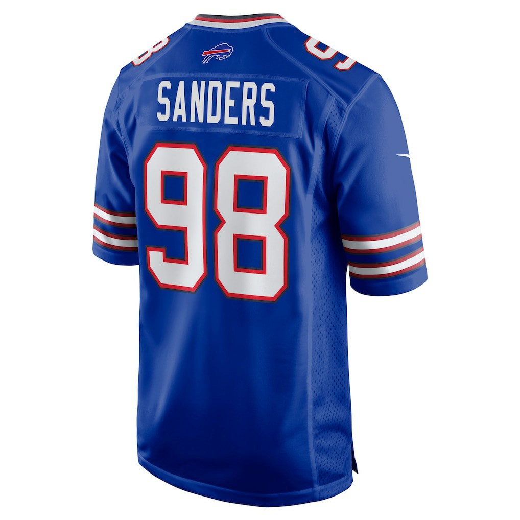 T.J. Sanders Buffalo Bills Team Game Jersey Royal | Nike for Sale