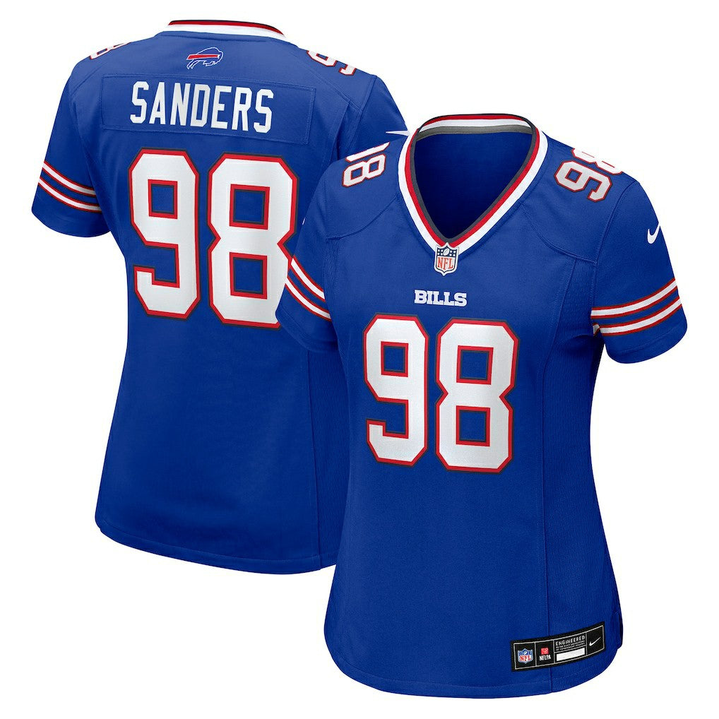 T.J. Sanders Buffalo Bills Women's Team Game Jersey Royal | Nike for Sale