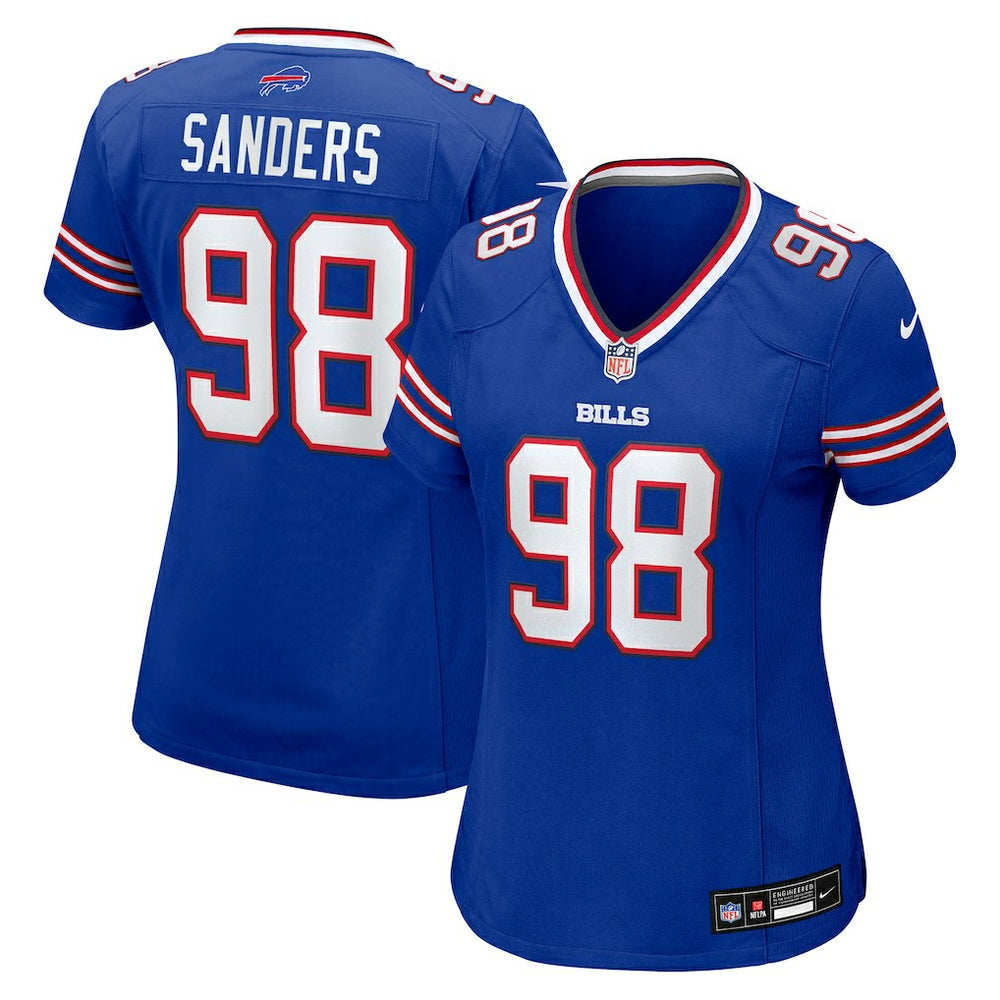 T.J. Sanders Buffalo Bills Women's Team Game Jersey Royal | Nike for Sale