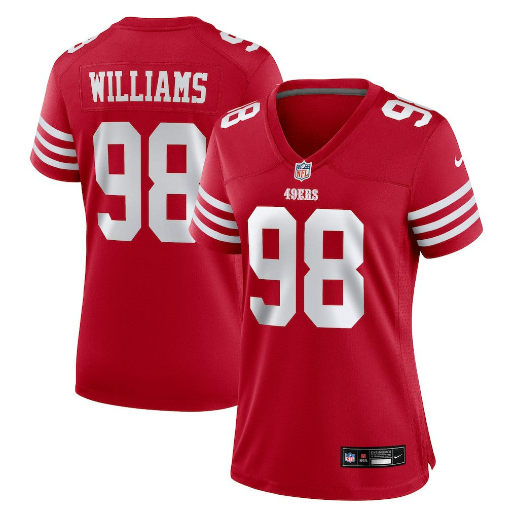 Mykel Williams San Francisco 49ers Women's Team Game Jersey Scarlet | Nike for Sale