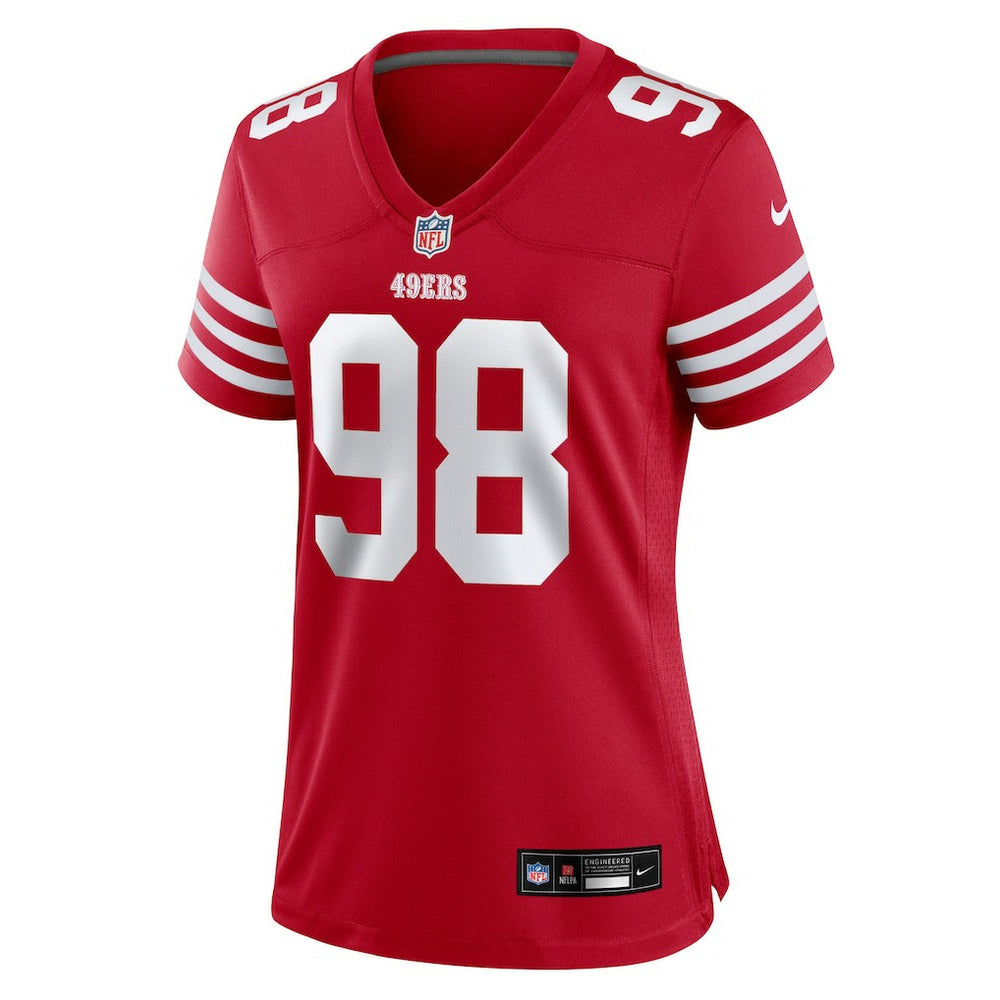Mykel Williams San Francisco 49ers Women's Team Game Jersey Scarlet | Nike for Sale