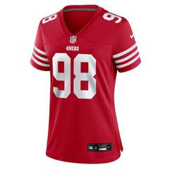 Mykel Williams San Francisco 49ers Women's Team Game Jersey Scarlet | Nike for Sale