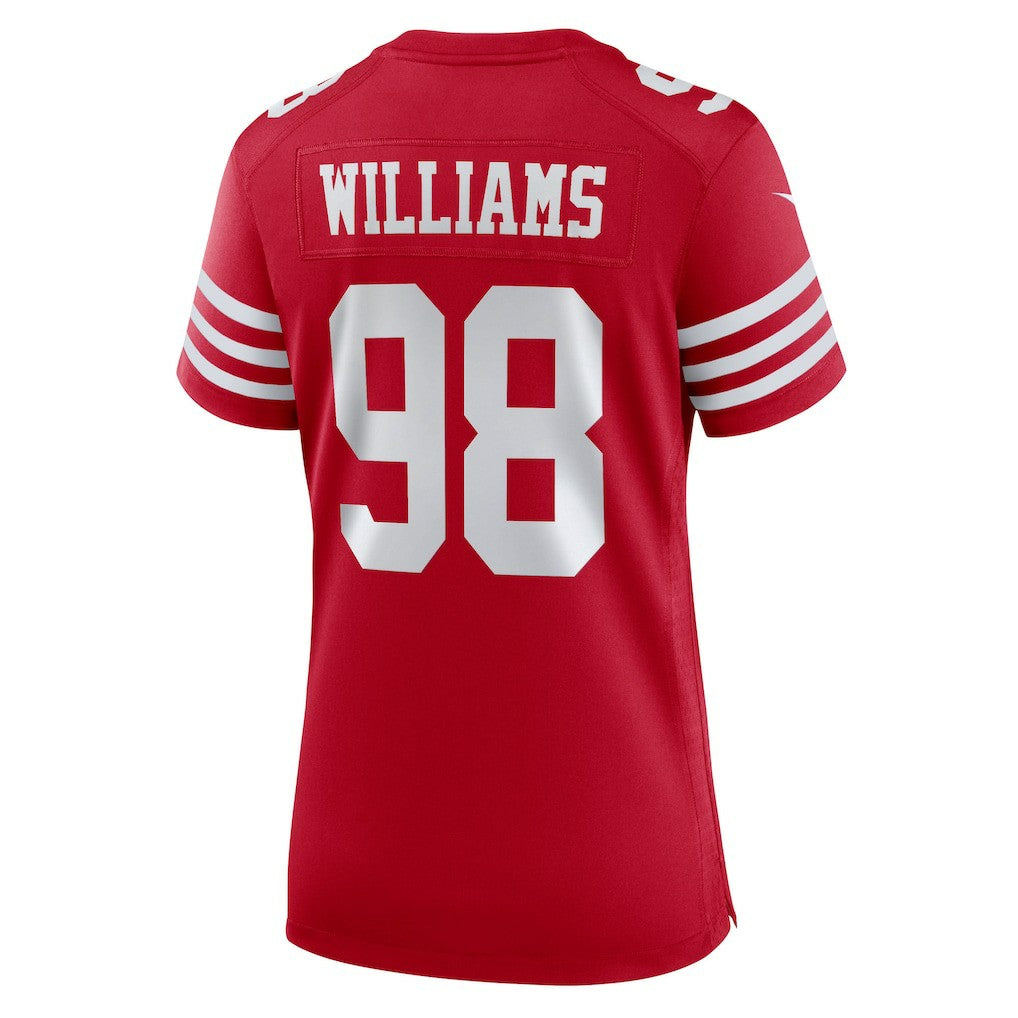 Mykel Williams San Francisco 49ers Women's Team Game Jersey Scarlet | Nike for Sale