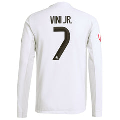 Vini Jr. Real Madrid 2025/26 Home Long Sleeve Jersey White | Adidas Sale