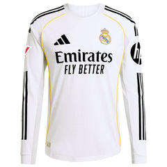 Rodrygo Real Madrid 2025/26 Home Long Sleeve Jersey White | Adidas Online