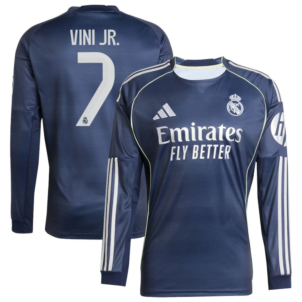 Vini Jr. Real Madrid 2025/26 Home Long Sleeve Replica Player Jersey Blue | Adidas discount