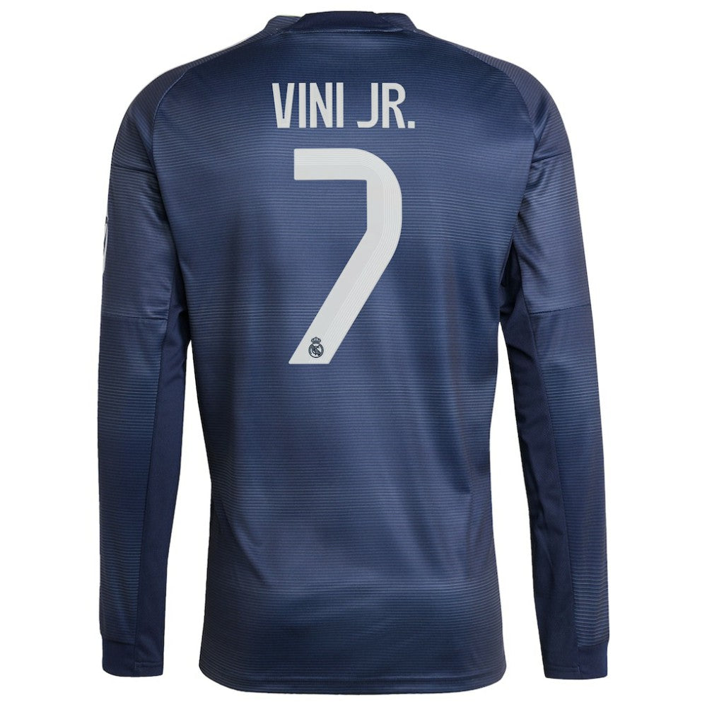 Vini Jr. Real Madrid 2025/26 Home Long Sleeve Replica Player Jersey Blue | Adidas discount