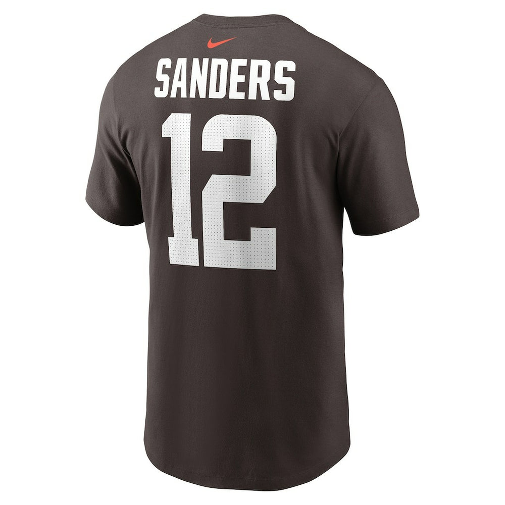 Shedeur Sanders Cleveland Browns 2025 NFL Draft Name & Number T-Shirt Brown | Nike for Sale