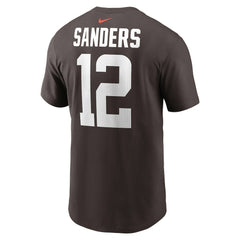 Shedeur Sanders Cleveland Browns 2025 NFL Draft Name & Number T-Shirt Brown | Nike for Sale
