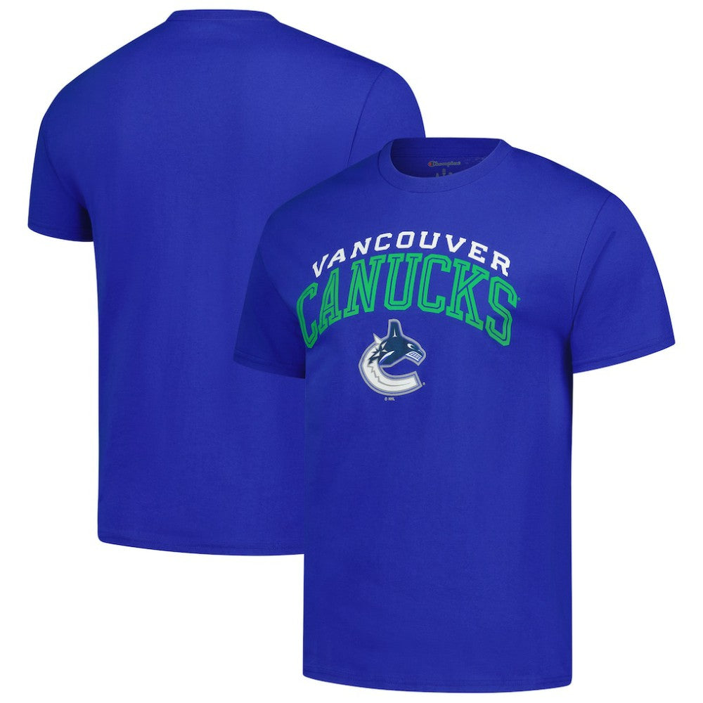 Vancouver Canucks Champion Primary Logo T-Shirt - Royal - NHL