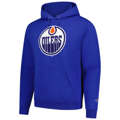 Edmonton Oilers Champion Primary Logo 1-Hit Pullover Hoodie - Royal - NHL
