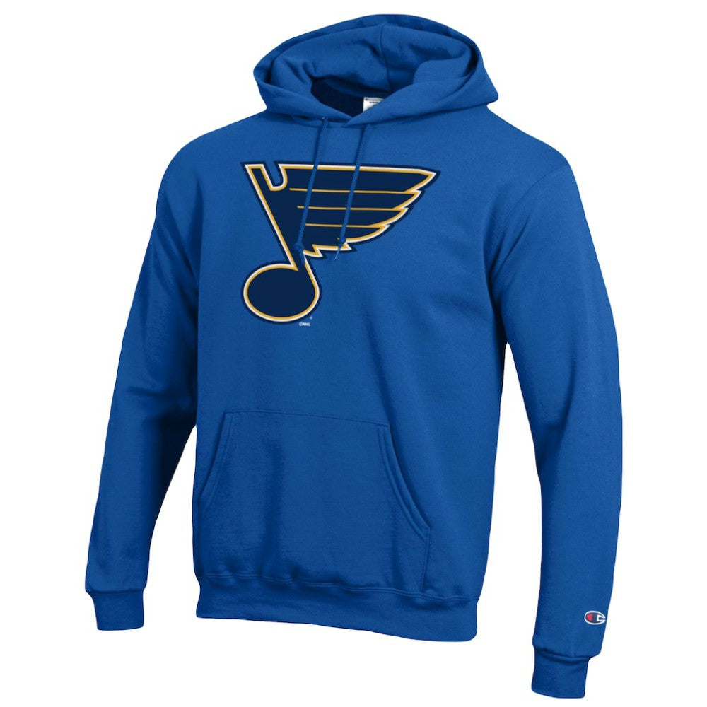 St. Louis Blues Champion Primary Logo 1-Hit Pullover Hoodie - Blue - NHL