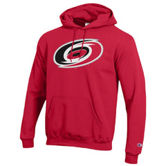 Carolina Hurricanes Champion Primary Logo 1-Hit Pullover Hoodie - Red - NHL