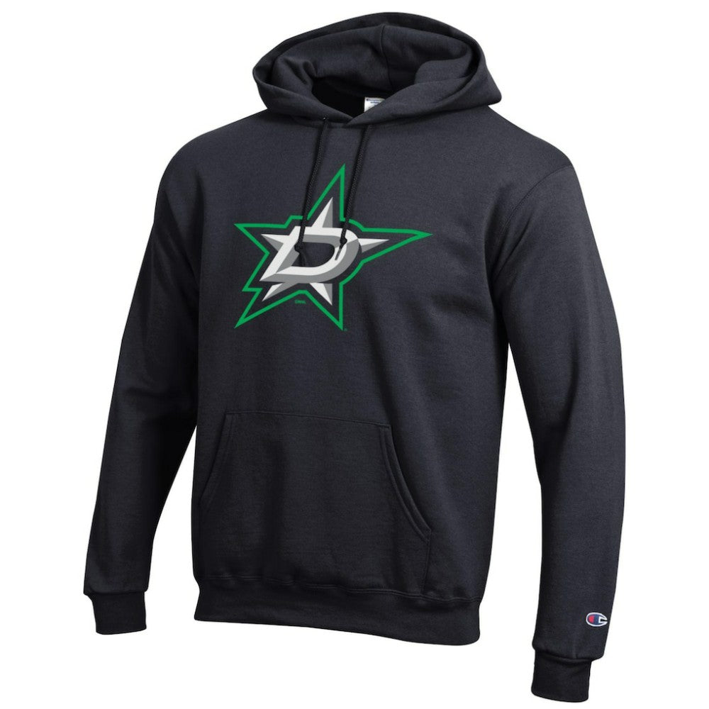 Dallas Stars Champion Primary Logo 1-Hit Pullover Hoodie - Black - NHL