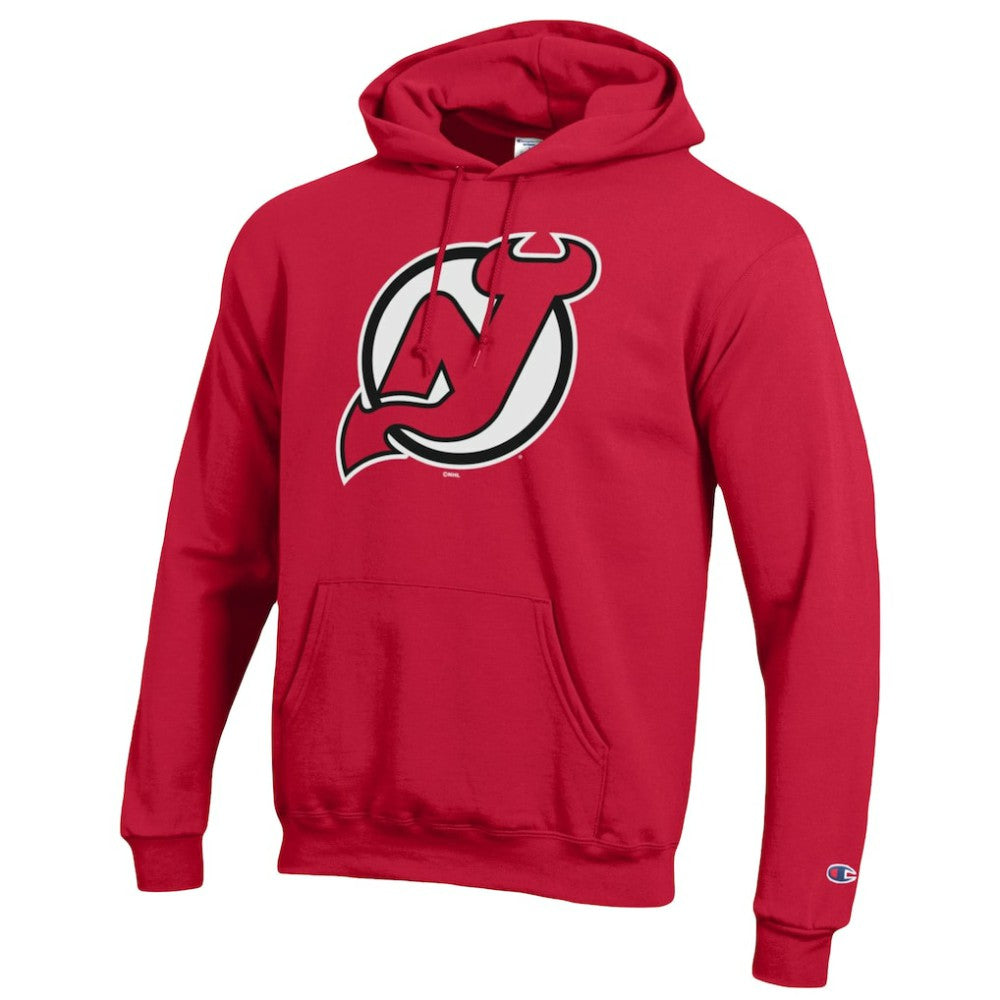 New Jersey Devils Champion Primary Logo 1-Hit Pullover Hoodie - Red - NHL