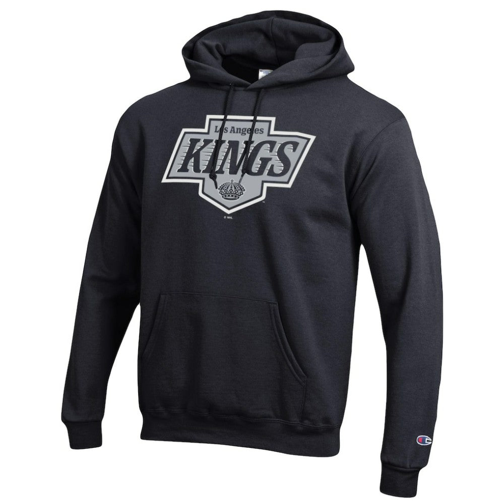 Los Angeles Kings Champion Primary Logo 1-Hit Pullover Hoodie - Black - NHL
