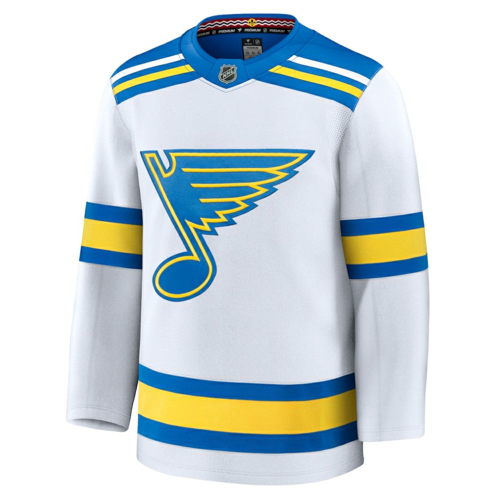 St. Louis Blues Fanatics Away Premium Jersey - White - NHL