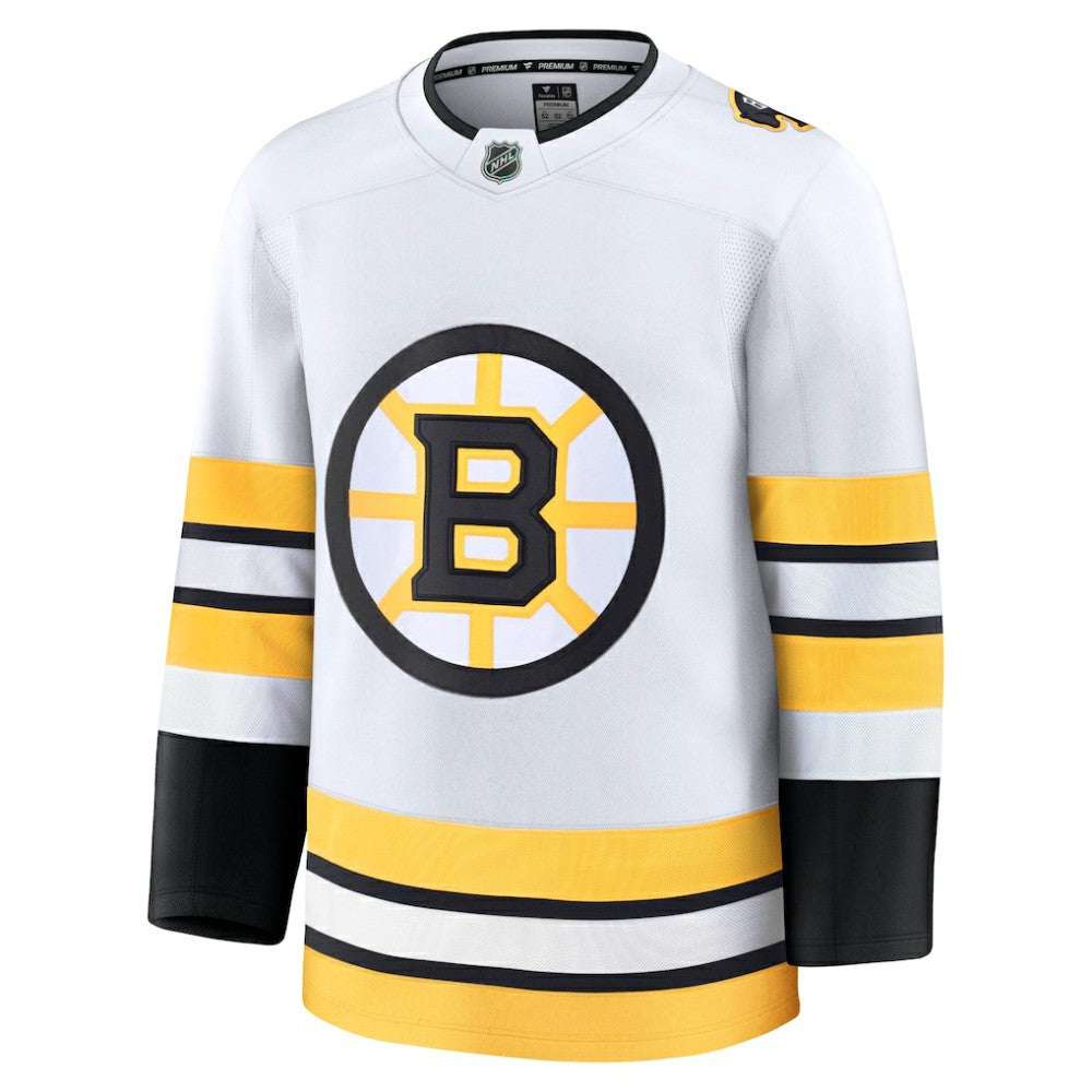 Boston Bruins Fanatics Away Premium Jersey - White - NHL